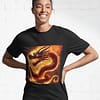 active t shirt dragon inferno embrace ragazzo fronte zoom