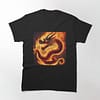 classic t shirt- dragon inferno embrace