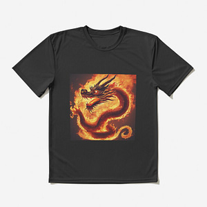 active t shirt dragon inferno embrace
