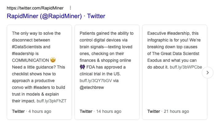 twitter carousel
