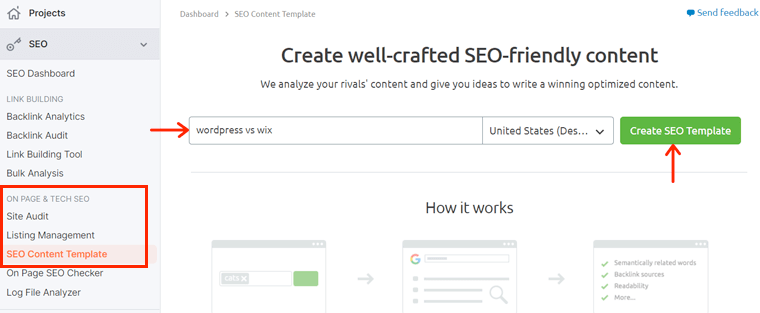 seo content template