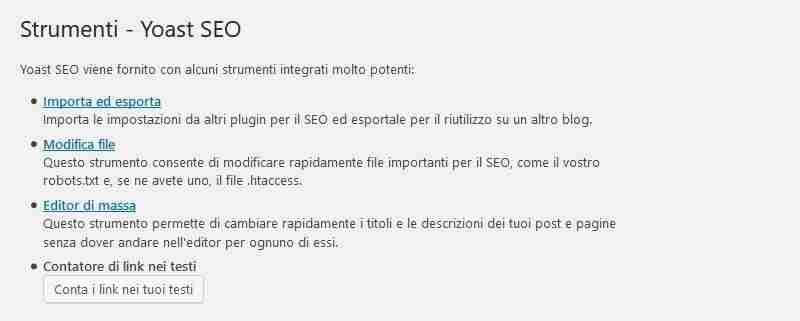 strumenti yoast