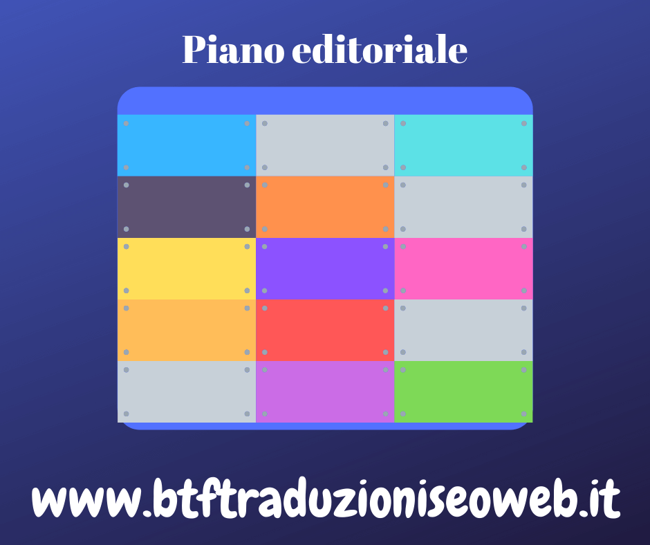 piano editoriale