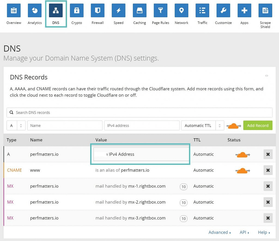 cloudflare dns